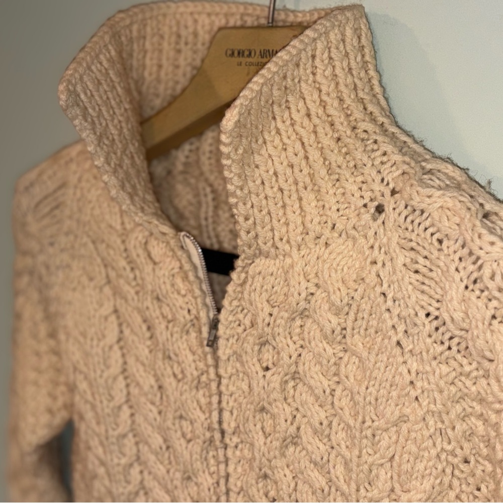 Tara Fashions Fisherman Cable Knit Sweater - Picture 4 of 6